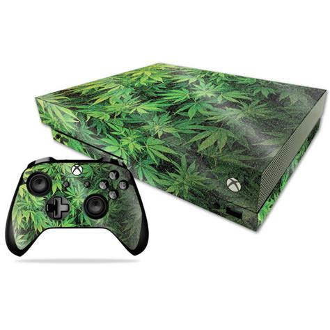 Weed Skin For Microsoft Xbox One X Protective Durable High Gloss