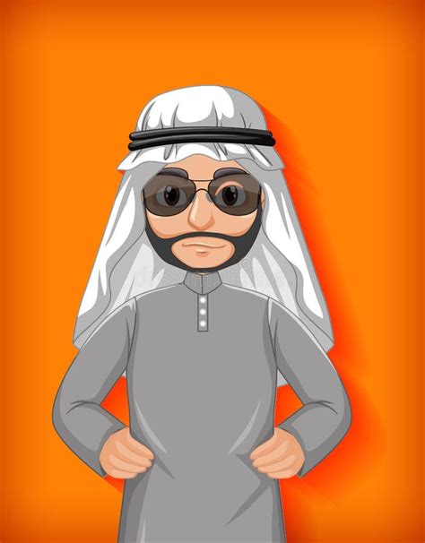 Arab Man Cartoon Character Stock Vector Illustration Of Arab