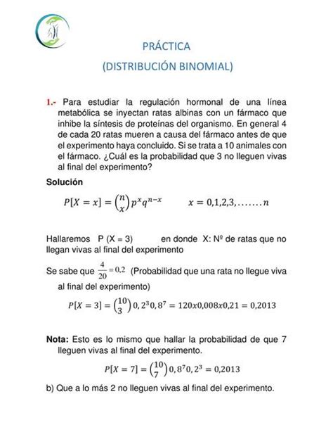 Distribución Binomial ALTRUUS uDocz