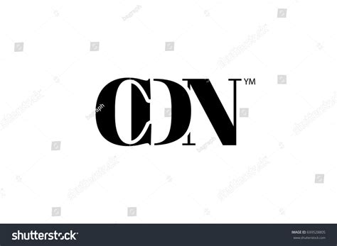 Cdn Logo Branding Letter Vector Graphic Stock Vector Royalty Free