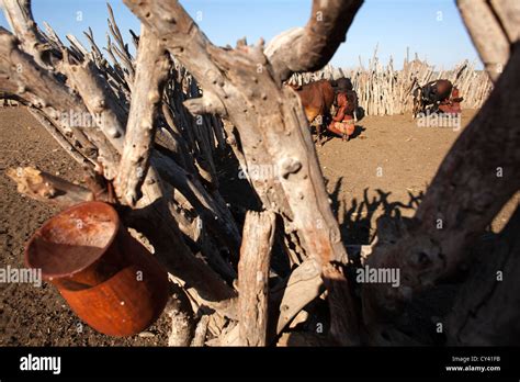 Himba Tribe In Namibia Stock Photo Alamy