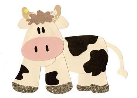 Items Similar To Applique Template Farm Animal Cow On Etsy