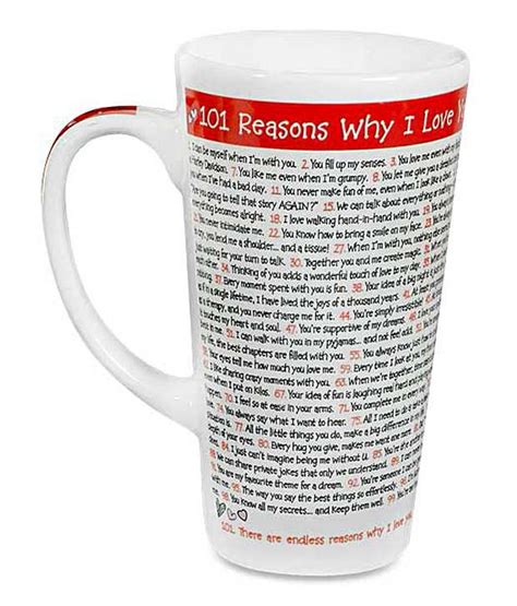 All you want is to see me happy. Archies 101 Reasons Why I Love You Mug: Buy Archies 101 ...