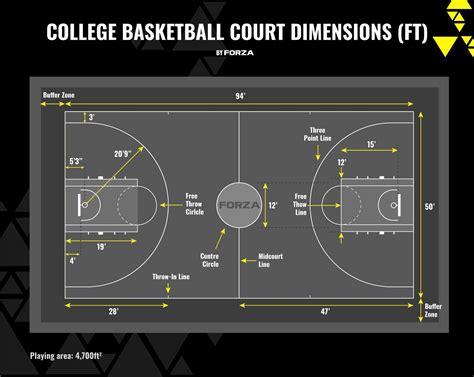 Basketball Court Dimensions And Lines Guide Net World Sports