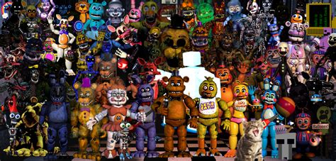 Fnaf All Characters Did I Miss One By Epickc01gamer On Deviantart