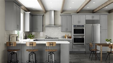 Grey Shaker Elite Kitchen Cabinets Premium Cabinets