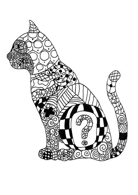 Kitty Coloring Pages For Adults