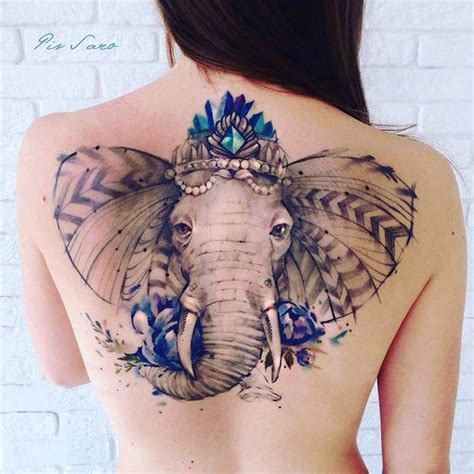 61 Cool And Creative Elephant Tattoo Ideas Stayglam Elephant Head