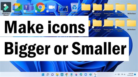 Windows 11 How To Make Desktop Icons Begger In Windows 11 How To