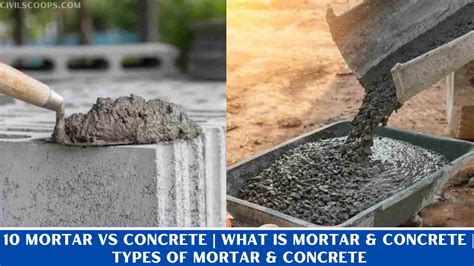 Differences Between Concrete And Mortar Concrete And