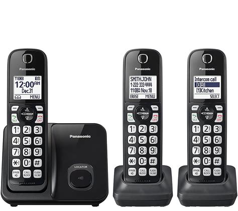 Panasonic Expandable Cordless Phone With Call Block Set Of
