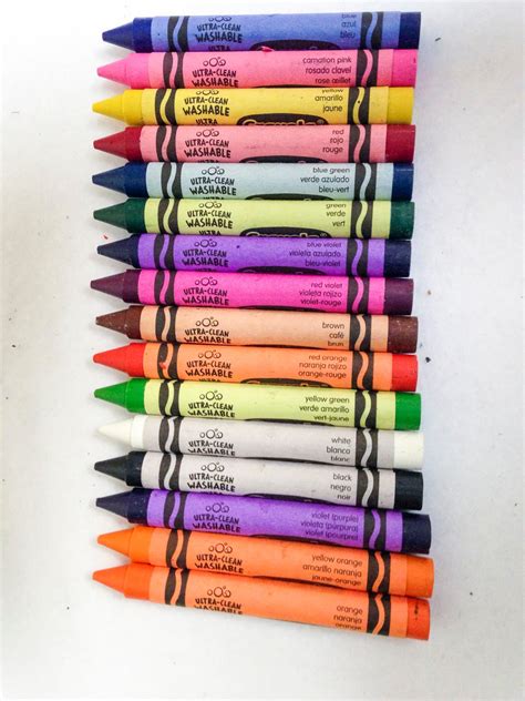 Ultra Clean Washable Crayons Whats Inside The Box Jennys Crayon