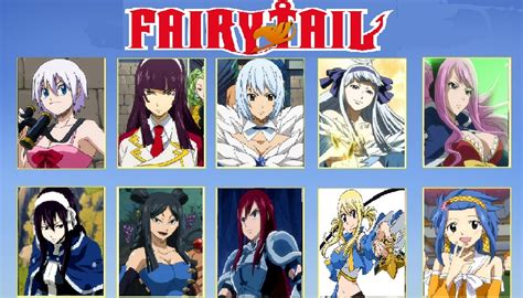 My Top 10 Fairy Tail Girls By Lordterrantos On Deviantart