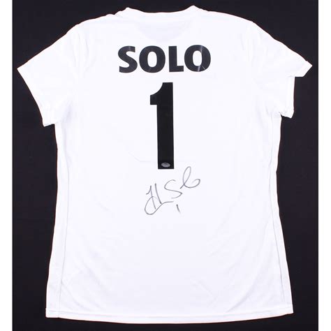Hope Solo Signed Nike Soccer Jersey Schwartz Coa Pristine Auction