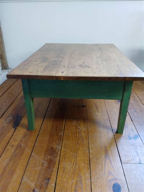 Rated 5 out of 5 stars. 19th Century Canadian Green Painted Coffee Table For Sale ...