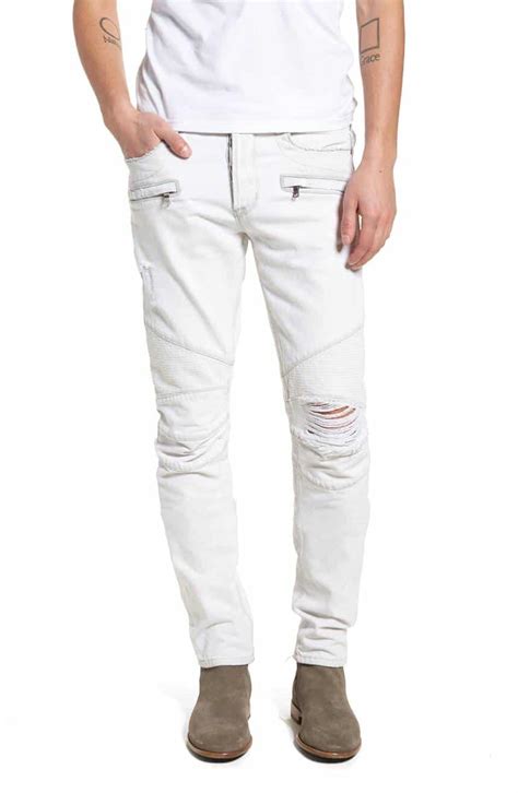 Taking on the latest menswear trends, wear slim designs with an oxford shirt for a smart casual look or style. 9 Slim Fit White Jeans & Pants for Men in Summer 2018 ...