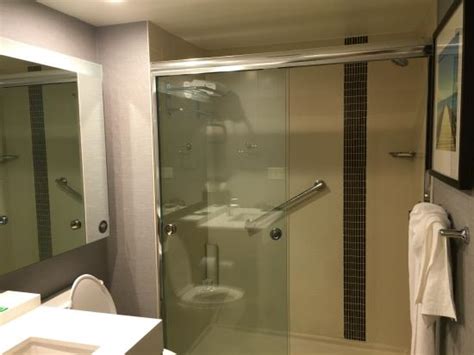 The cheapest way to get from san juan airport (sju) to tortola costs only $137, and the quickest way takes just 54 mins. Shower-Only Bathroom - Picture of Hyatt Place San Juan/City Center - Tripadvisor