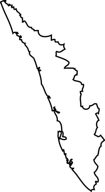 Kerala State Outline Map