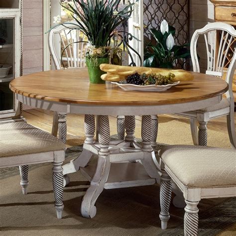 If you are looking at classic oak wood extending dining tables and chairs, we would always recommend keeping these out of direct sunlight, radiators or other sources of heat as they can dry out which speeds up the wearing process. Hillsdale Furniture Wilshire Pine Wood Round Extending ...