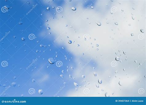 Raindrops Falling Out Of The Sky Stock Photo Image Of Scenery