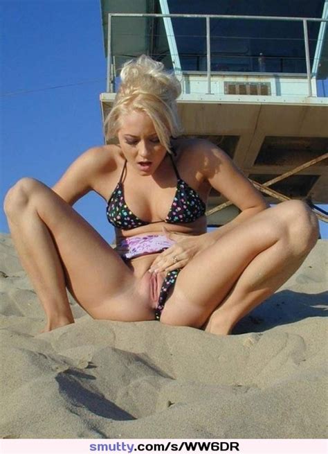Badjojo Xxx Blonde Teen Girl Gets Horny At The Beach In Her Bikini Mmmm Yes Please