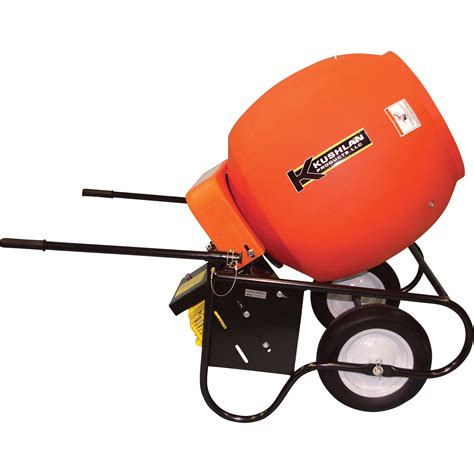 Kushlan Portable Gas Powered Cement Mixer — 6 Cubic Ft Drum Model