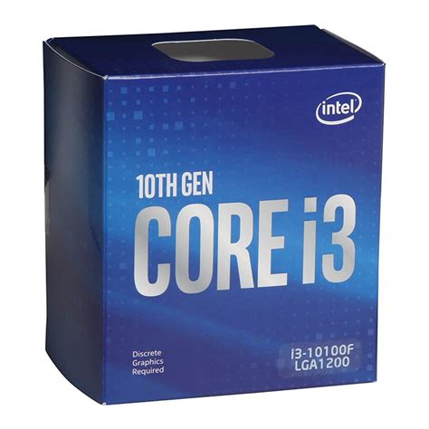 Intel Core I3 10100f Comet Lake 36ghz Quad Core Lga 1200 Boxed