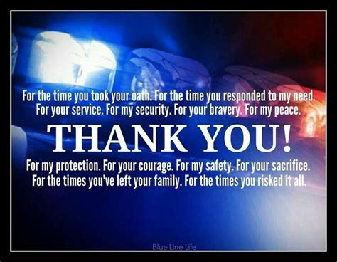 Thank you for being my best friend. Thank you | Police officer quotes, Police wife life ...