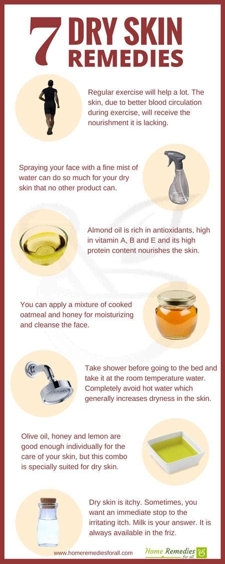7 Best Home Remedies For Dry Skincare An Infographic Lifecellskin