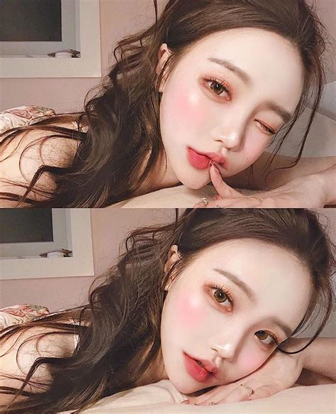 ᴹᴱ ᴱᴬᴿᴬ ♡ Meeara Korean Ulzzang Girl Instagram Pink Rosa