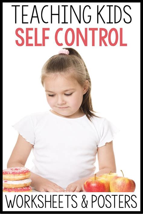 Self Control Worksheets And Posters Self Control Social Skills