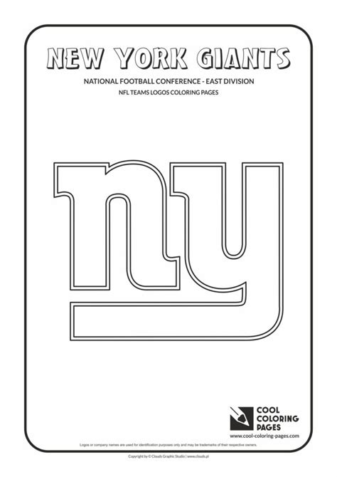 cool coloring pages  york giants nfl american football teams logos coloring pages cool