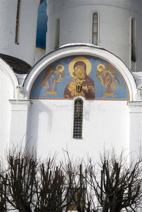 Dormition Church Of Trinity Sergius Lavra In Russia Color Photo Stock