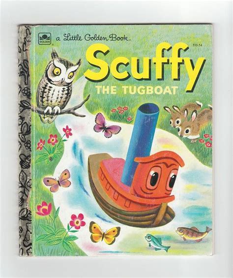 Vintage Little Golden Book Scuffy The Tugboat Anemonereadsvintage 5