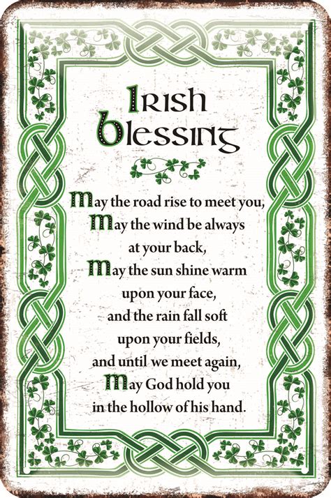 Printable Irish Blessing Prayer