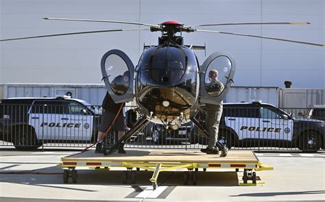 Huntington Beach police unveil first of 3 new police helicopters