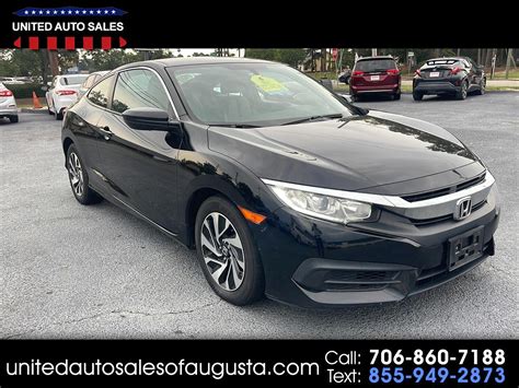 Used 2017 Honda Civic Lx Coupe Cvt For Sale In Augusta Ga 30907 United