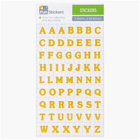 It's the perfect diy fo. Fun Stickers Rewards Kids Party Bag Fillers Gold Letters ...