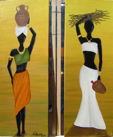 Ver más ideas sobre negritas africanas, africanas, pinturas africanas. oleo africanas cuadros | African art paintings, African ...