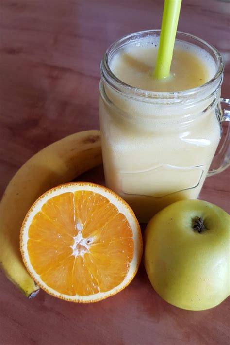 How To Make Banana Apple And Orange Smoothie Mi Espacio Preferido In