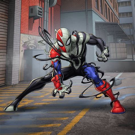 Venomized Spider Man This Is Based Of The Spidey Animated Series So
