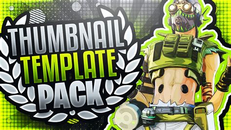 Apex Legends Youtube Thumbnail Template Pack 2 By Acezproduction On