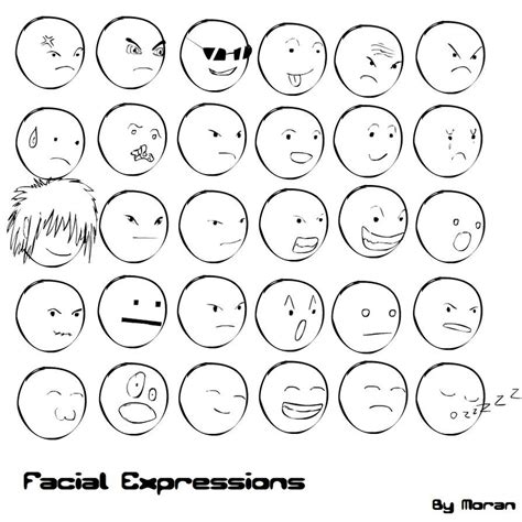Facial Expressions Practise By Realmoran On Deviantart Cartoon