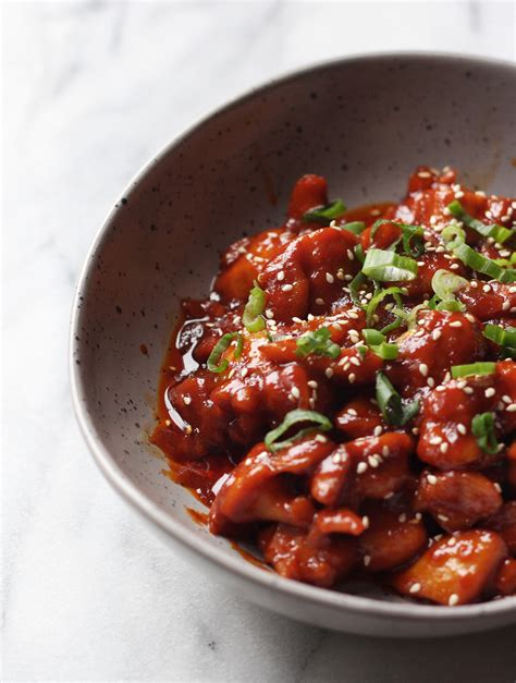 Spicy Gochujang Stir Fried Chicken Couple Eats Food