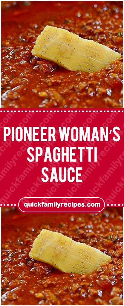 Pioneer Woman S Spaghetti Sauce In 2020 Pioneer Woman Spaghetti Sauce Food Network Recipes