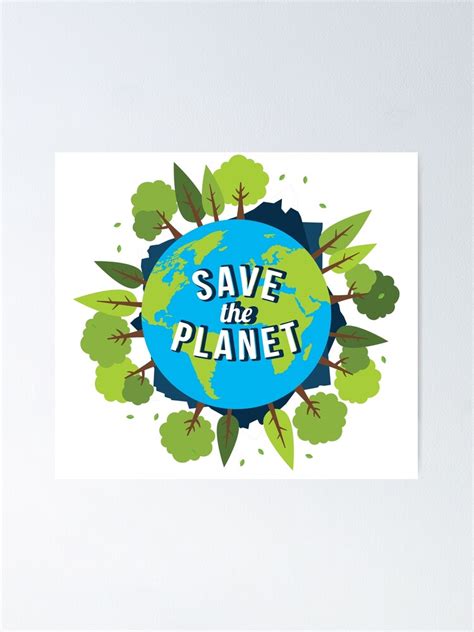 Save Earth Poster Penggambar