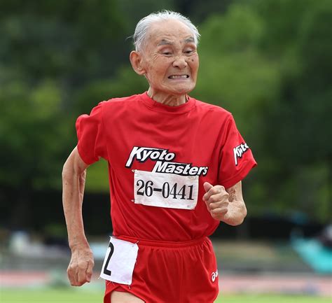 inspiring 103 year old sprinter challenges usain bolt to a race for the win