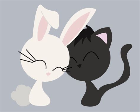 Bunny N Kitty By Hopeful Ennui On Deviantart