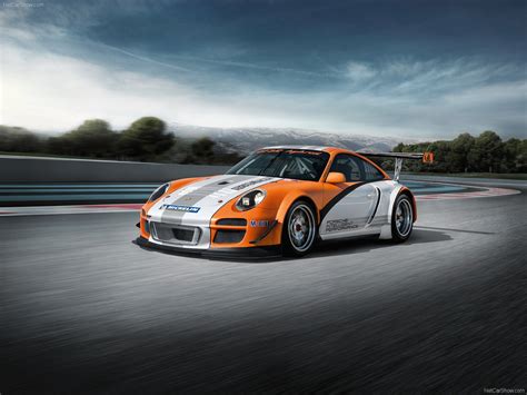 2011 Orange Porsche 911 Gt3 R Hybrid Wallpapers