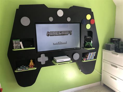 We Made An Xbox Controller Tv Surround For My Sons Room Xboxroom